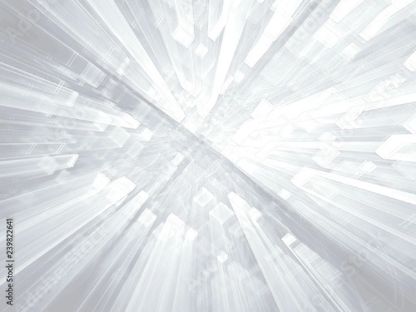 Obraz Abstract  technology background with perspective - digitally gen