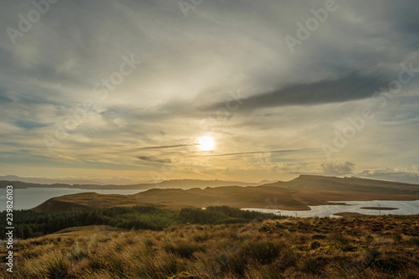 Obraz sunset in the mountains