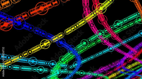 Obraz DNA strings helix