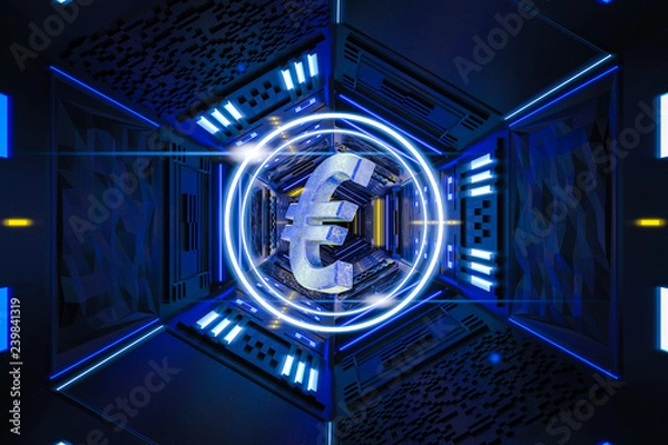 Obraz Digitaler Euro