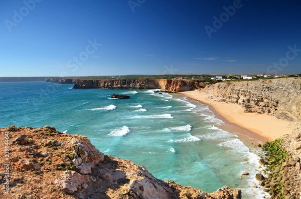 Obraz surfing mediterranean beach