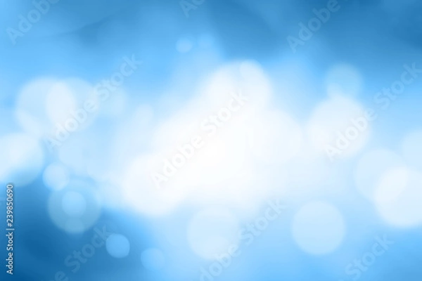 Obraz Blue gradient blurred bokeh abstract background