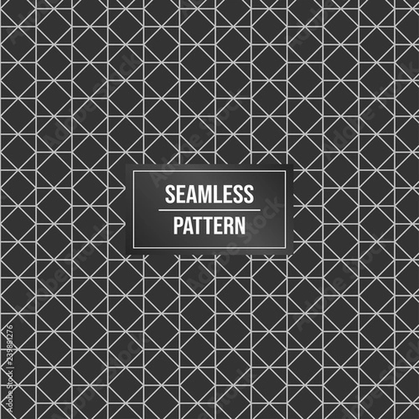Fototapeta Geometric pattern background. Abstract pattern black background