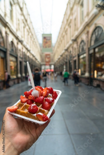 Fototapeta waffles in brussels
