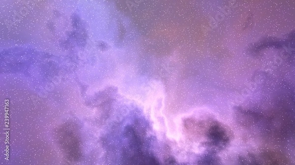 Obraz purple nebula cloud