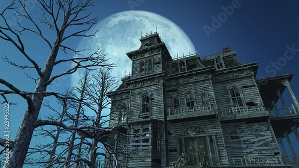 Obraz Haunted House - Full Moon