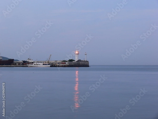 Obraz  Lighthouse in port