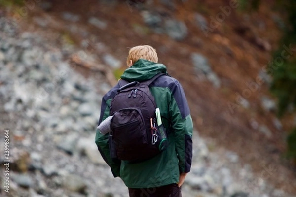 Fototapeta rucksackwandern