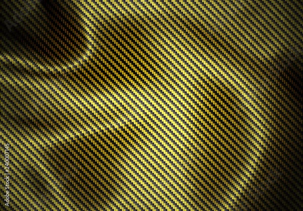 Obraz Distorted Dark yellow  kevlar texture background - illustration