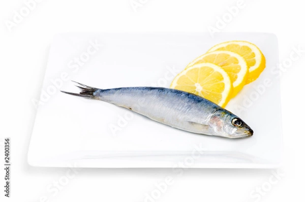 Obraz sardine and lemon