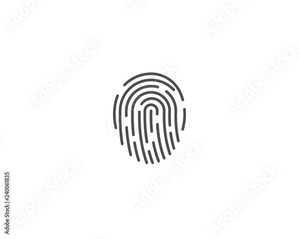 Fototapeta Fingerprint logo vector