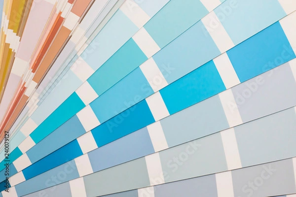 Fototapeta Sample color scheme for building design.