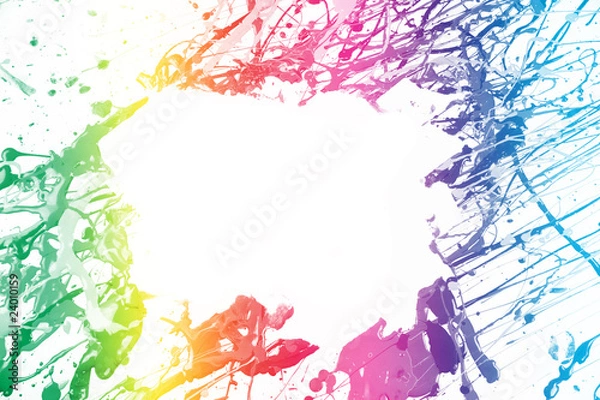 Obraz colorful paint frame