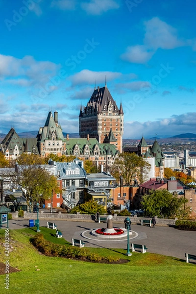 Obraz Frontenac castle in Quebec, Canada