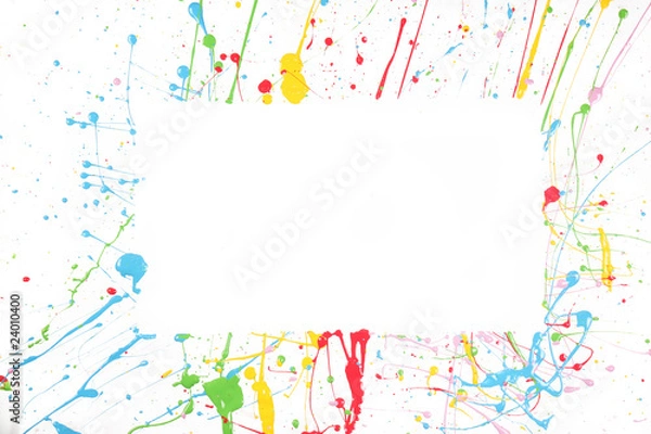 Obraz colorful paint frame