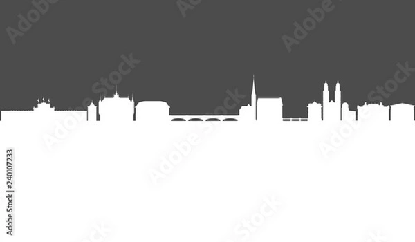 Obraz Zürich Silhouette