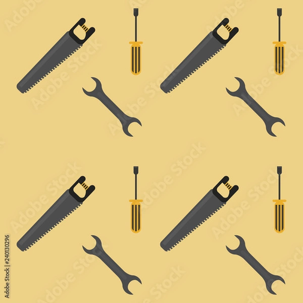 Fototapeta Tools background cartoons