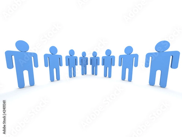 Fototapeta teamwork over white