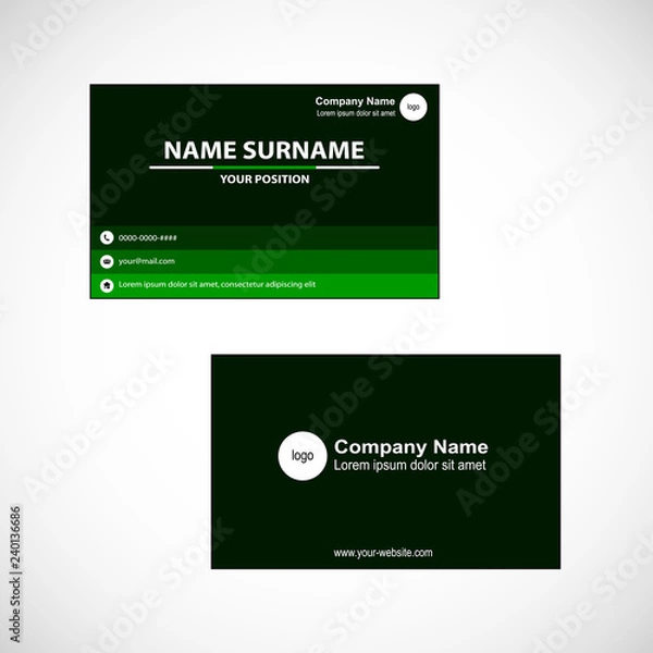 Obraz Business card vector