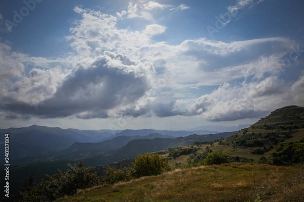 Obraz clouds over mountains