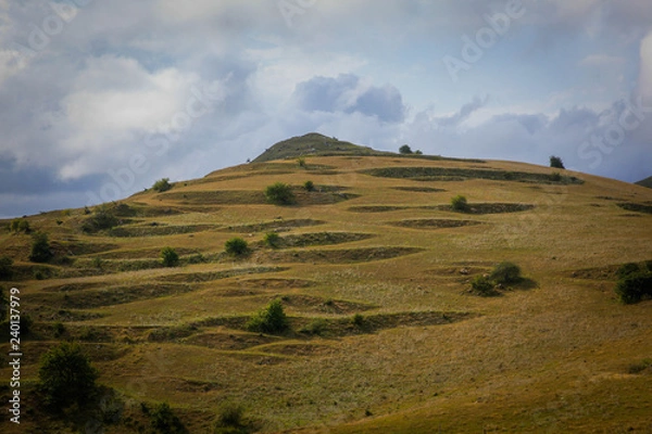Obraz landscape with mountains and clouds