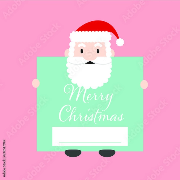 Obraz Santa Claus gift template