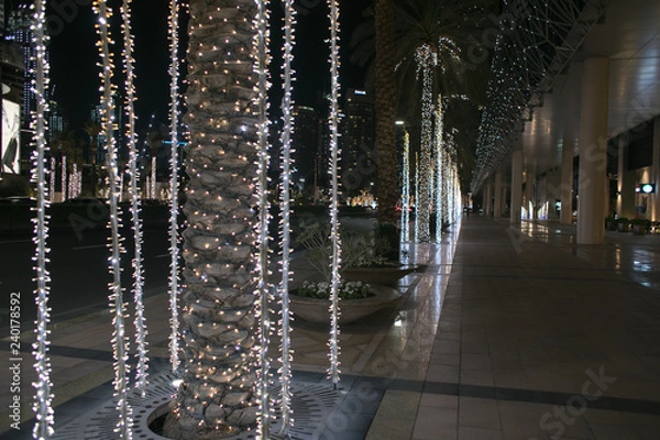 Fototapeta Walkway Lighted