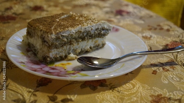 Obraz tiramisu on the plate