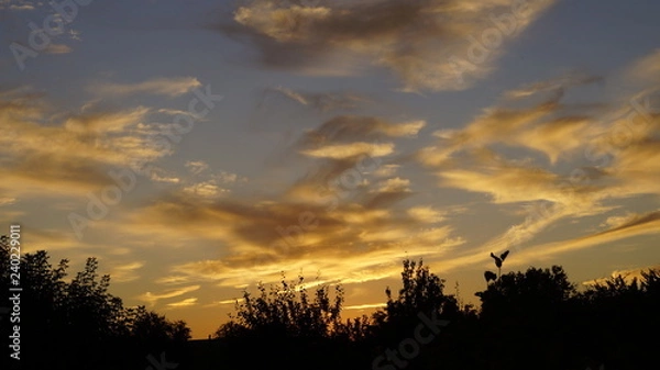 Obraz sunset in the mountains