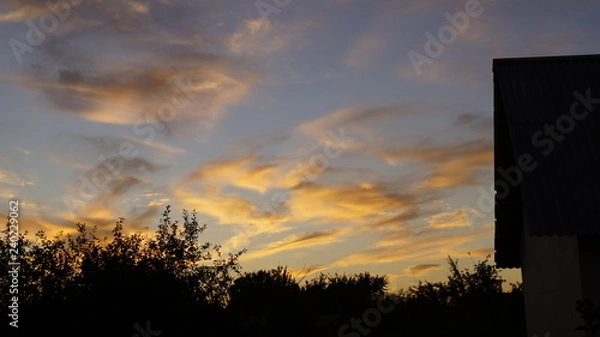 Obraz sunset in the city