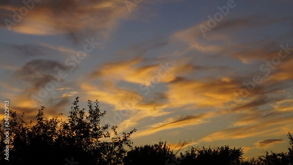 Obraz sunset in the mountains