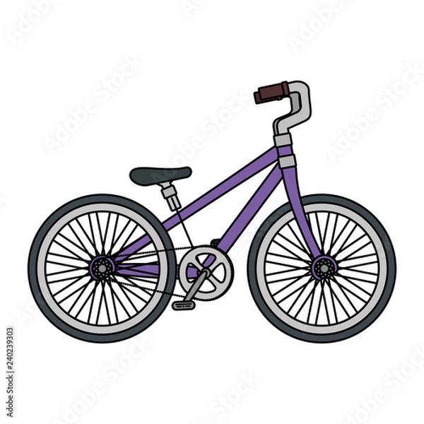 Fototapeta bicycle vehicle isolated icon