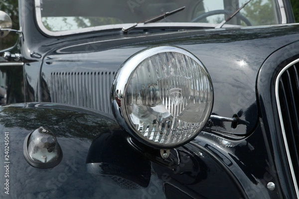 Obraz Phare avant de voiture de collection