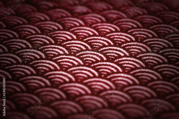 Fototapeta 青海波の日本手拭い