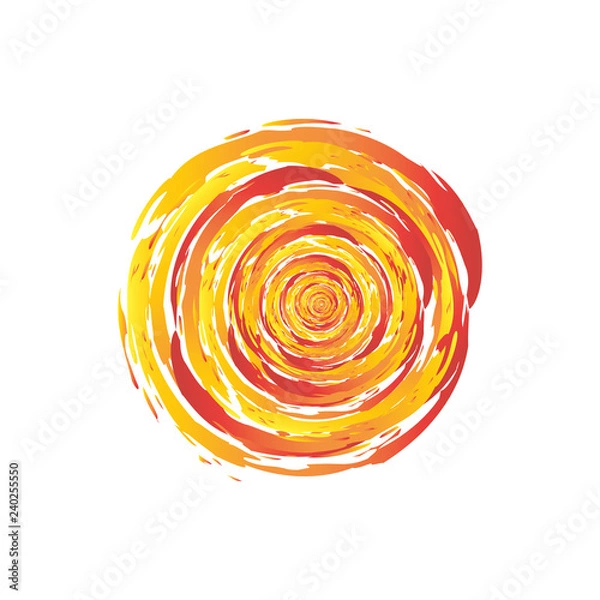 Fototapeta Swirl Fire Circle