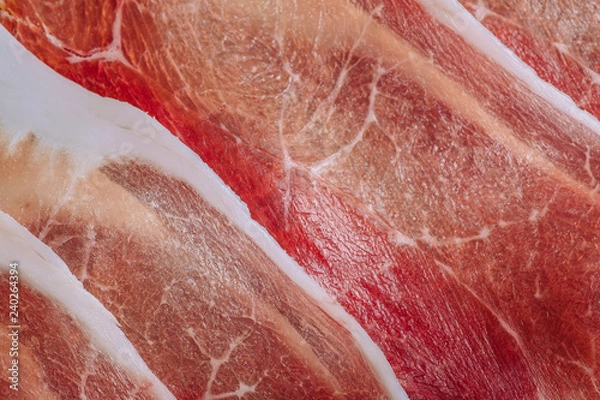 Obraz Close up of parma ham