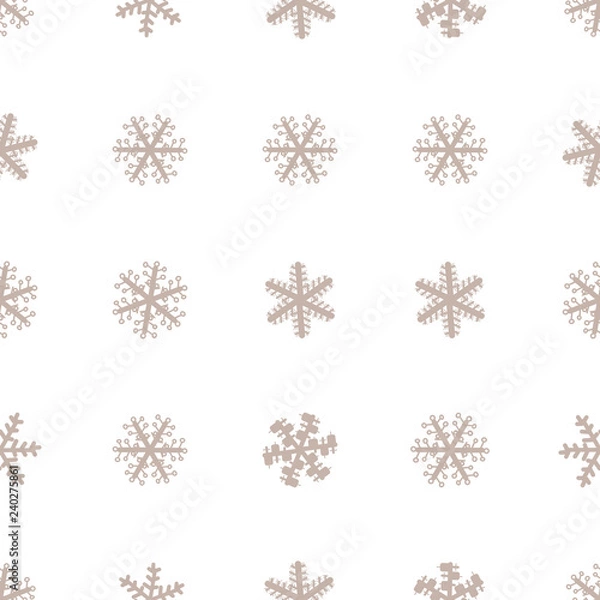 Fototapeta Seamless abstract close-up of snow. Drawing, pattern, shape & details.