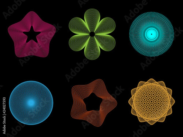 Obraz Spirograph Shapes