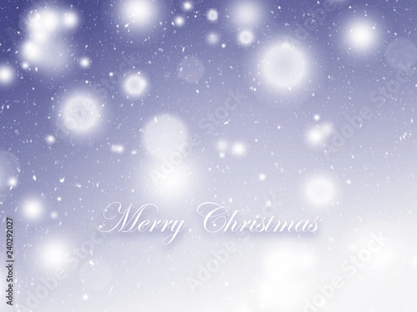 Obraz Soft Christmas background With Snowflakes