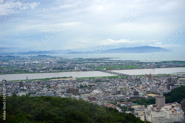 Obraz 徳島県・眉山からの眺め