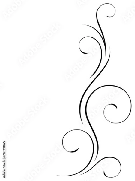 Obraz Abstract swirly decoration