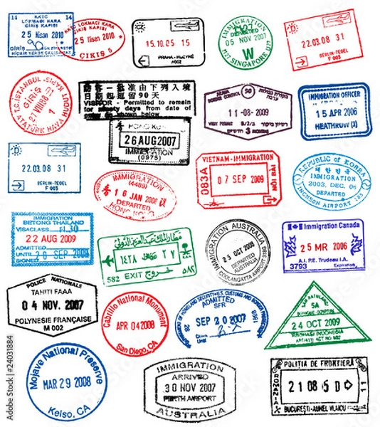 Obraz Passport Stamps