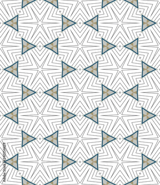 Fototapeta Geometry vector seamless pattern