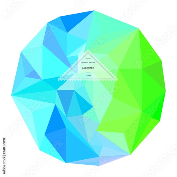 Obraz Abstract texture with logo stickers. Vector packaging design elements and templates.