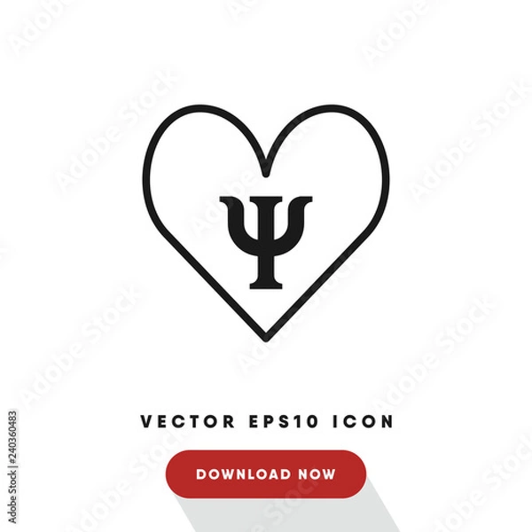 Obraz Psychology vector icon