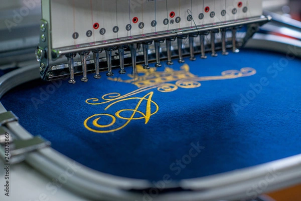 Obraz industrial embroidery
