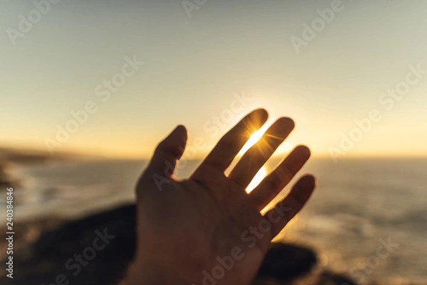 Obraz El sol en las manos