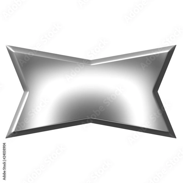 Obraz 3D Silver Banner