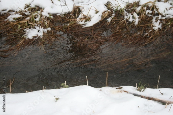 Obraz river in winter
