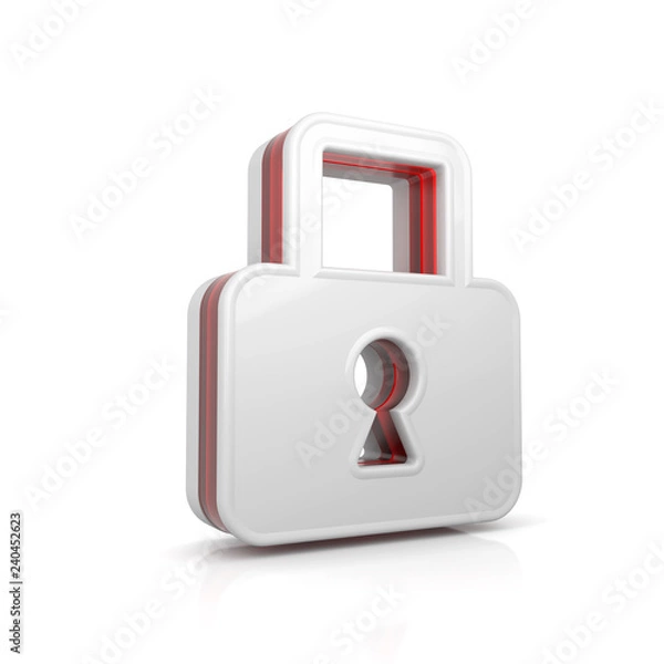 Obraz Lock web icon